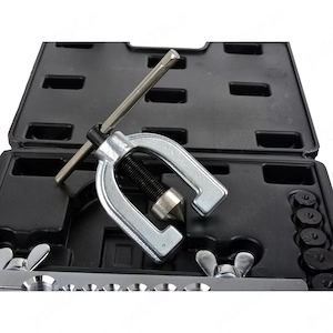 Aparat pentru bercuit conducte frana, 5/6/8/10mm, 1/4", 1/2", 10 piese, cutie plastic,nou - imagine 3