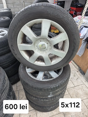 Set 4 jante aliaj 5x112 echipate cu anvelope vara 205/55/16