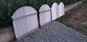 Vand gard total din aluminiu model deosebit , efect de alb - imagine 2