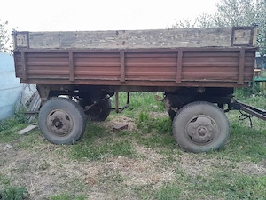 remorca auto basculabila tractor 