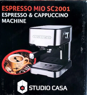 Expressor cafea Studio Casa Italia, putere mare, nou în cutie