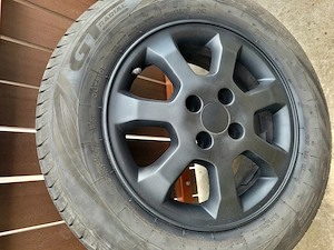 Vând jante de aliaj 4 prezoane cu anvelope de  vară 195/65 R15 - imagine 2