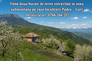 teren, pamant in zona frumoasa de munte