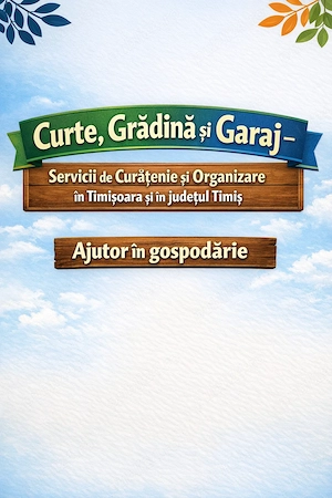 Curte, Grădină și Garaj - Servicii de Curățenie și Organizare în Timișoara (și în județ (Timiș)) 
