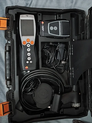 Testo 330-2 LL Professional Kit   Analizor gaze arse profesional, complet, în husă originală