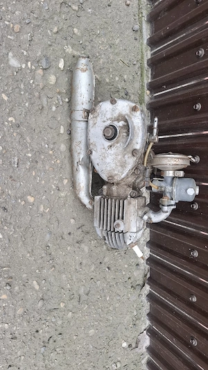 Motor 49cc bicicletă complet, compresie bună   pentru proiect   montaj - imagine 5
