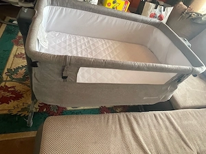 Patut 2 in 1 Co-Sleeper Kinderkraft Neste Up, Gri