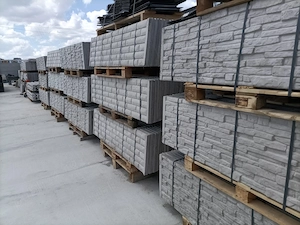 Gard prefabricat din beton B350 Holcim   productie, transport si montaj in Bucuresti si Ilfov