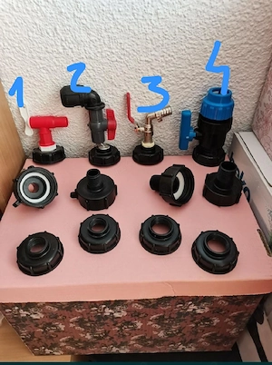Reductie,adaptor,robinet ibc cub de 1000Litri  - imagine 4