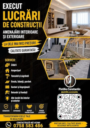 Execut lucrari in domeniul constructiilor 