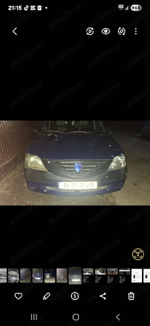 Logan 2007 motor 1.4 benzină roată de rezervă semnalizări tot merge subwoofer conectat radio  - imagine 3