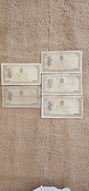 5 bancnote 500 lei puse in circulatie in perioada 1940,1941,1943 - imagine 2