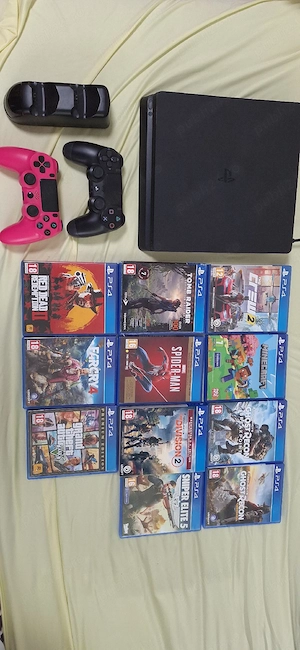 vând ps4 cu 11 jocuri top - imagine 5