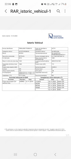 Vând Skoda Octavia 3, 2014, diesel 2.0, 150 PS, 150000 km, achiziționată de la Porsche Timișoara - imagine 2