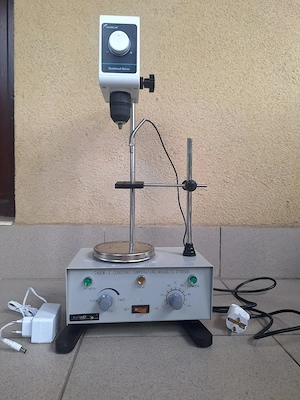 Agitator magnetic cu incalzire 78HW-1 si agitator Joanlab Overhead Stirrer