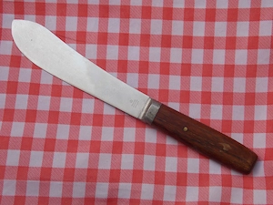 Cutit vintage pentru carne Raadvad Danemarca cu maner lemn teak