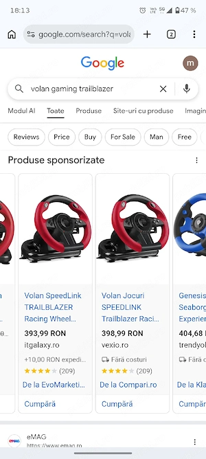 Volan gaming +  pedale SPEEDLINK - imagine 3