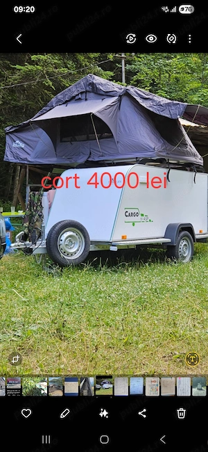 De vanzare remorca Cargo TF4,Cort plafon auto,alte accesorii camping - imagine 3