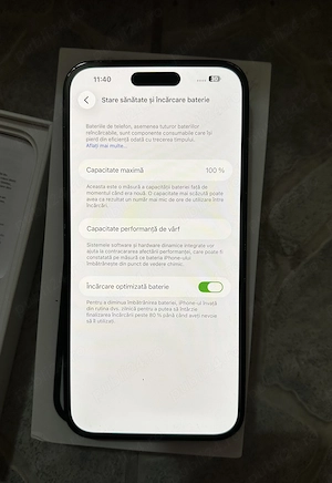 iPhone 14 Pro Max Baterie 100% - imagine 3
