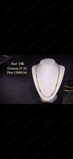 Aur 14k stantat 585 cu certificat - imagine 2