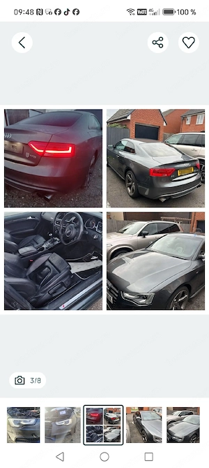 Far dreapta bixenon  audi a5 facelift 2014