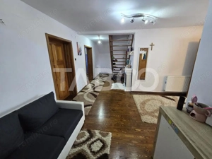 Casa mobilata de vanzare 150 mpu teren 450 mp garaj Piata Cluj Sibiu - imagine 17