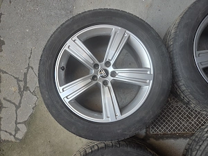 Jante aliaj originale Audi 19" S-Line A8 Q5 cu anvelope vara Goodyear 235/55 R19 101W - imagine 3
