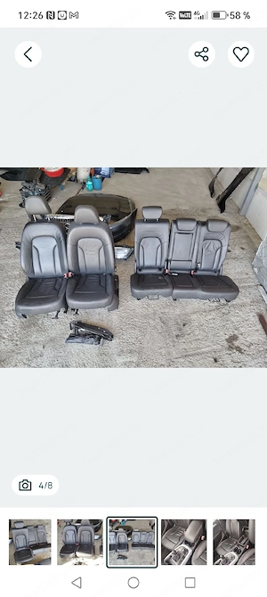 Scaune piele audi Q5 an 2010