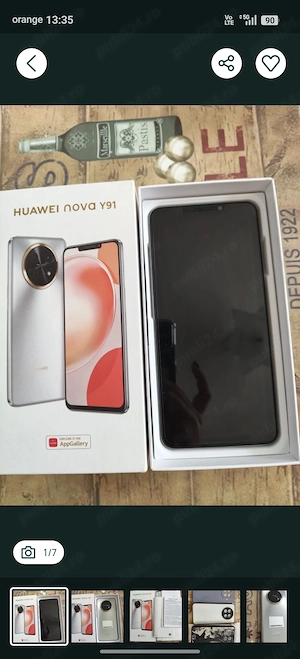 Huawei Nova y 91 stare perfectă, fara defecte, baterie nouă, 3 huse plus cutie