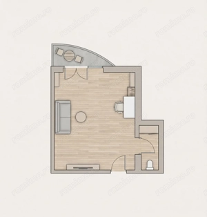 Spatiu birouri Mihalache -Turda in imobil mixt, 33 mp, centrala gaze proprie - imagine 7