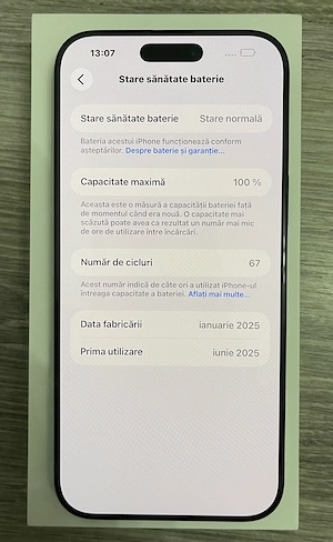 Vând Apple iPhone 16 Pro Max 256GB în stare impecabilă. - imagine 3