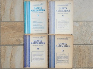 Reviste Gazeta Matematica 1981 nr 2, 9, 11, 12 la bucata