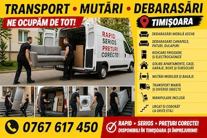 Ridic moloz  Debarasari apartamente   mobila veche Transport Mutari