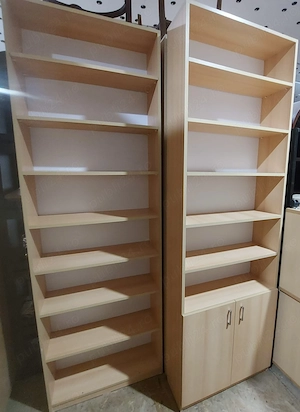 3 buc Dulap cu rafturi si spatii depozitare; Fiset; Biblioteca; Raft; Fiset - imagine 5