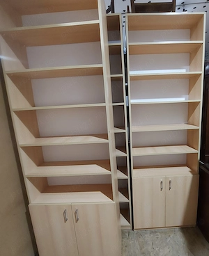 3 buc Dulap cu rafturi si spatii depozitare; Fiset; Biblioteca; Raft; Fiset - imagine 3