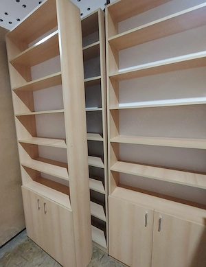 3 buc Dulap cu rafturi si spatii depozitare; Fiset; Biblioteca; Raft; Fiset - imagine 4