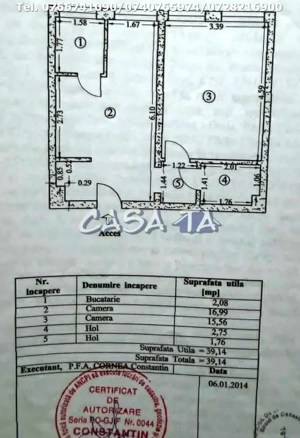 Apartament 2 Camere, Parter, Strada Ciocarlau. - imagine 4