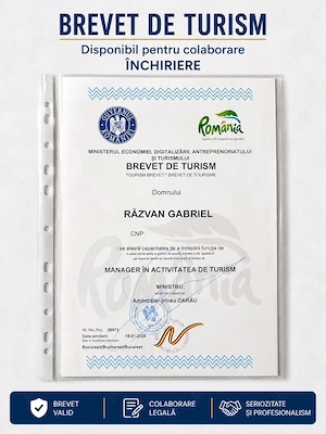Brevet Manager Turism (2026)  Licențiere Unități Cazare & Agenții   Consultanță Horeca