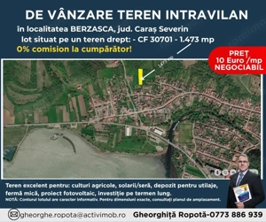 TERENURI Intravilan in Berzasca