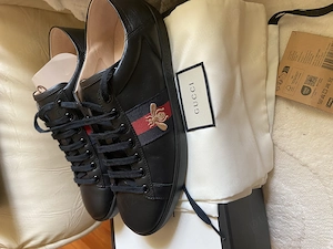 Pantofi sport Gucci Ace Embroidered Leather 