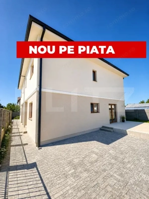 Duplex 5 camere, 130 mp utili, teren 250 mp, separat prin cameră tehnică, Chișod