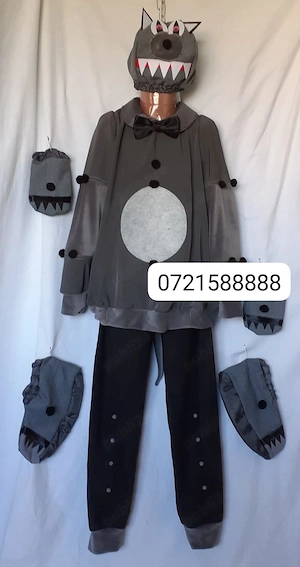 Costum Lup pentru copii 9-1-11-12 ani