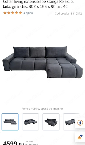 Coltar living extensibil