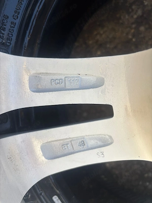 Jante mercedes audi,vw,seat, 5x112 pe 17 ORIGINALE - imagine 4