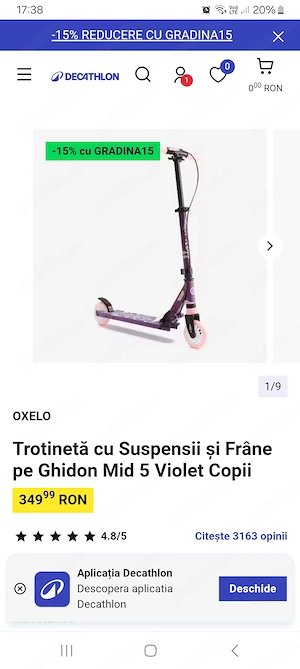 Trotineta copii. 