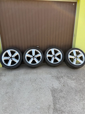 Jante aliaj 18” 5x112 Audi VW Mercedes + anvelope 245/40 ZR18 - imagine 3