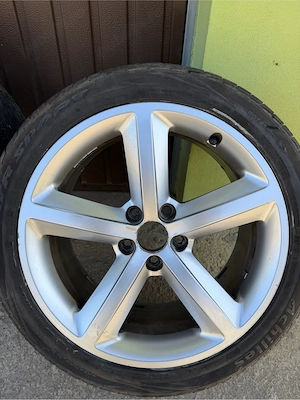 Jante aliaj 18” 5x112 Audi VW Mercedes + anvelope 245/40 ZR18 - imagine 6