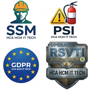 Servicii de consultanță SSM, SU, RSVTI, RGD, GDPR