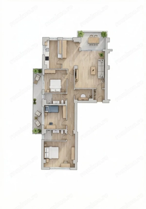 4 camere - Erou Iancu Nicolae – 175 mp – 2 parcări - imagine 2