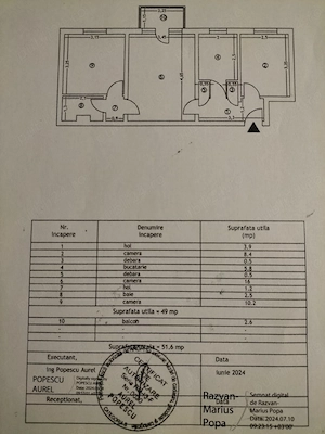 Apartament 3 camere SD, et. 3, Zimbru (Proprietar)